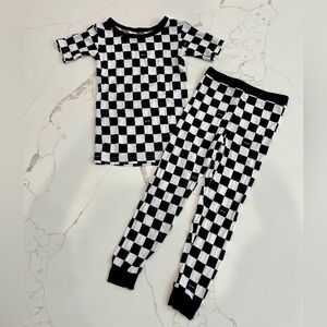 Little Sleepies Check Mate two piece pjs 3T